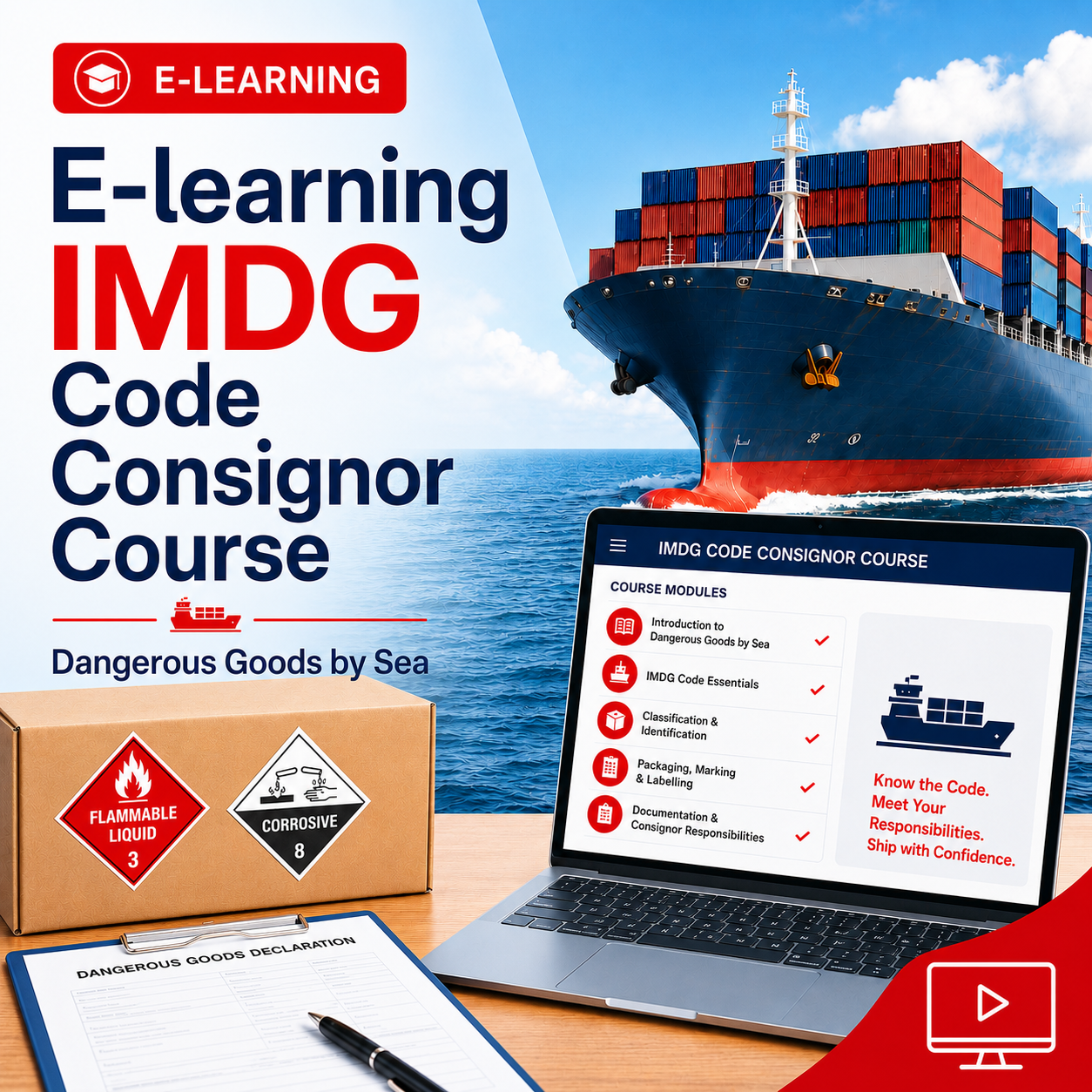 E-learning IMDG code Consignor Course (NL)